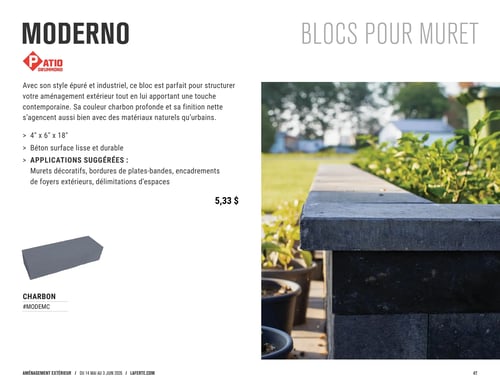 Circulaire Laferté - Catalogue 2026 Aménagement Extérieur - Page 47