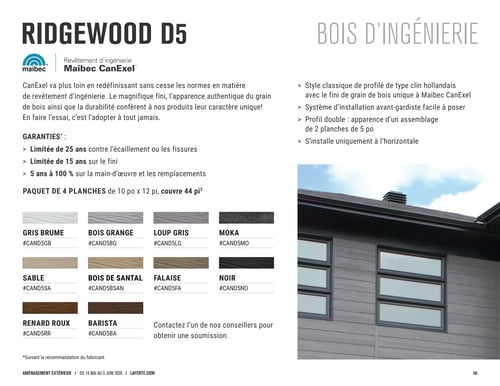 Circulaire Laferté - Catalogue 2026 Aménagement Extérieur - Page 58