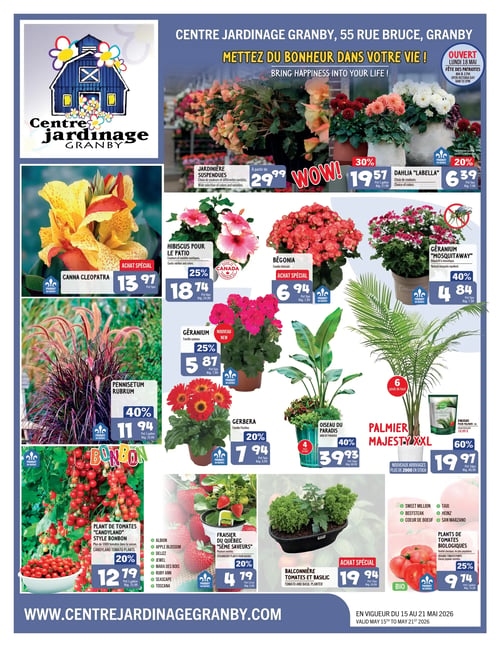 Circulaire Centre Jardinage Granby - Page 1