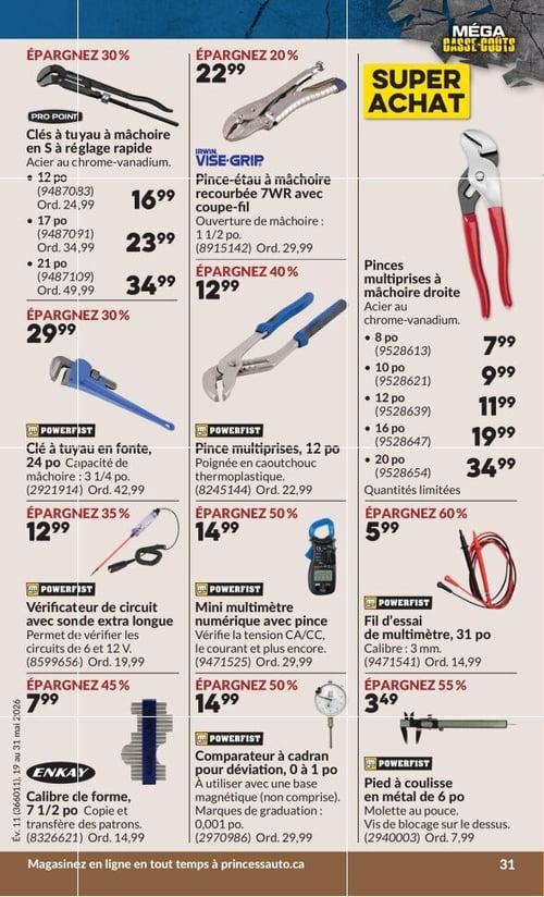 Circulaire Princess Auto - Méga Casse-coûts - Page 47