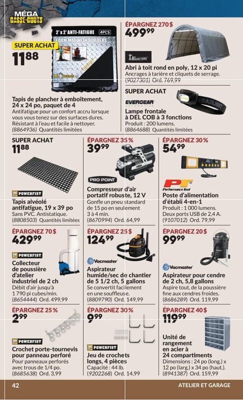 Circulaire Princess Auto - Méga Casse-coûts - Page 59