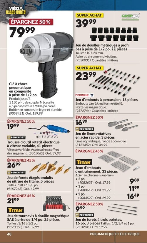 Circulaire Princess Auto - Méga Casse-coûts - Page 65
