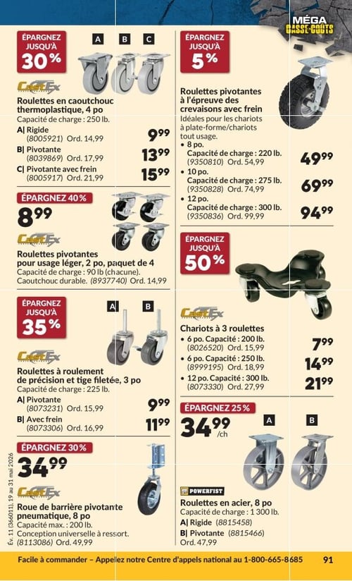Circulaire Princess Auto - Méga Casse-coûts - Page 109