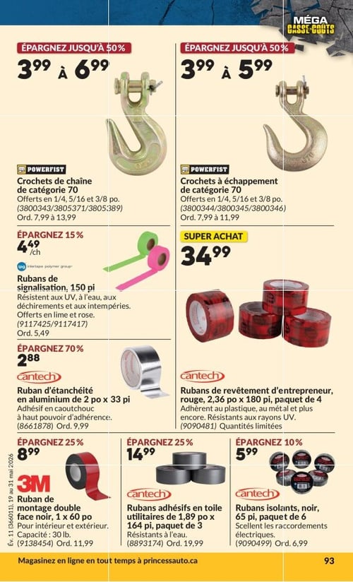 Circulaire Princess Auto - Méga Casse-coûts - Page 111