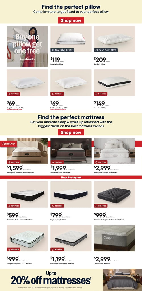Circulaire Sleep Country Flyer - Page 3