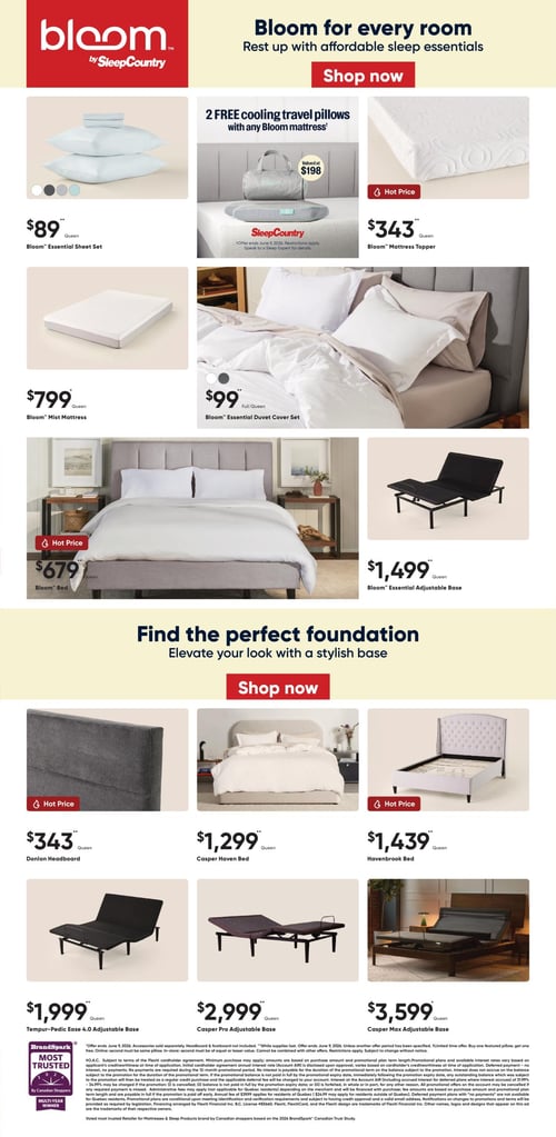 Circulaire Sleep Country Flyer - Page 4