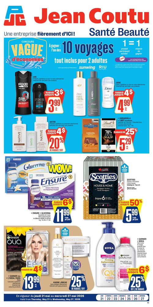 Circulaire Jean Coutu - Santé Beauté - Page 1