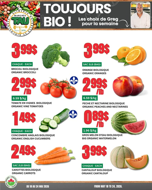 Circulaire TAU Marché d'alimentation Naturelle - Biologique - Page 1