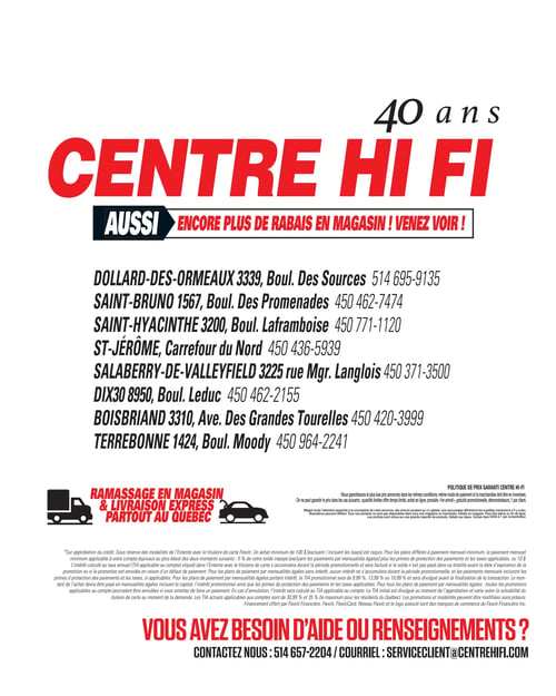 Circulaire Centre HI-FI - Page 87