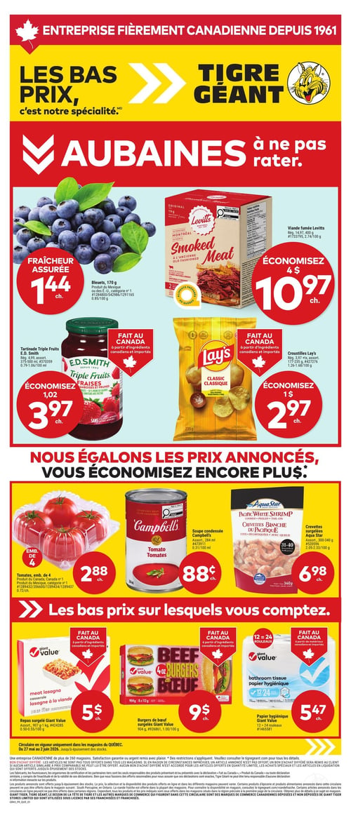 Circulaire Tigre Géant - Page 1