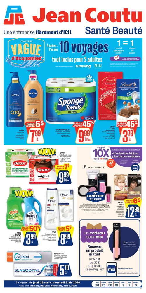 Circulaire Jean Coutu - Santé Beauté - Page 1