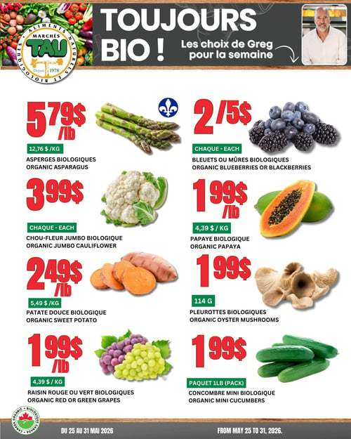 Circulaire TAU Marché d'alimentation Naturelle - Biologique - Page 1