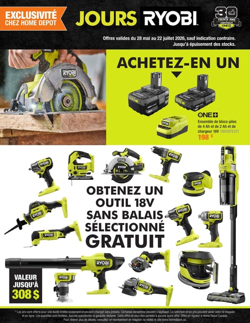 Circulaire Home Depot - Jours Ryobi - Page 2