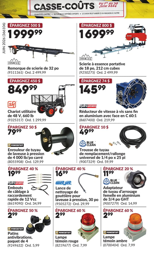 Circulaire Princess Auto - Casse-Coûts - Page 30