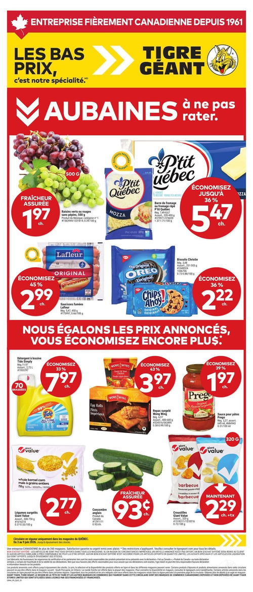 Circulaire Tigre Géant - Page 1