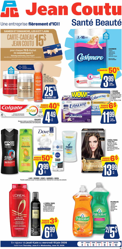 Circulaire Jean Coutu - Santé Beauté - Page 1