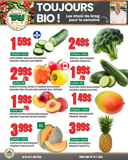 Circulaire TAU Marché d'alimentation Naturelle - Biologique - Page 1