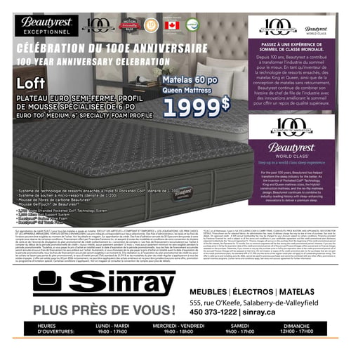 Circulaire Meubles Sinray - Matelas - Page 4