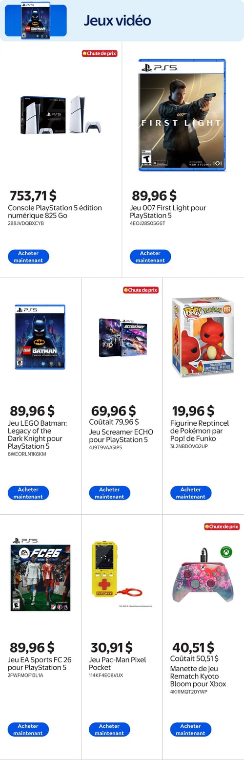 Circulaire Walmart - Livret Jeux vidéo et divertissement - Page 2