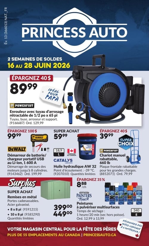 Circulaire Princess Auto - Page 1