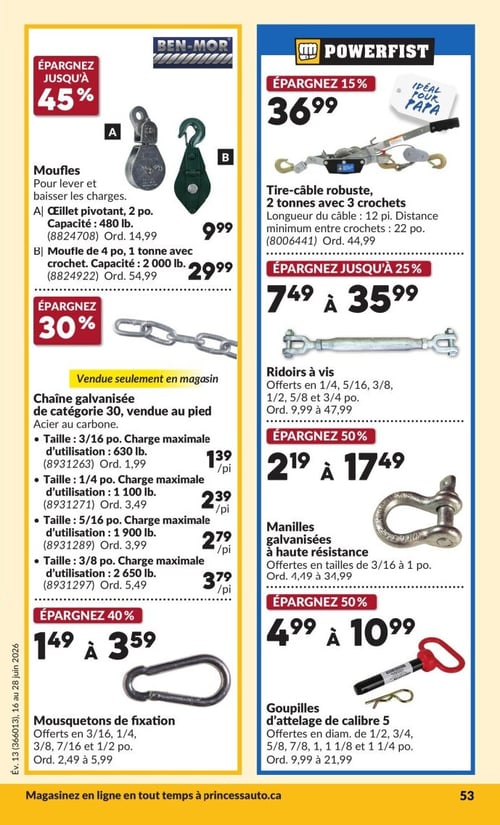 Circulaire Princess Auto - Page 57