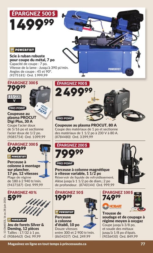 Circulaire Princess Auto - Page 81