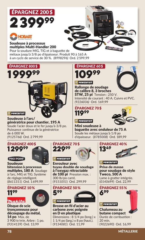 Circulaire Princess Auto - Page 82
