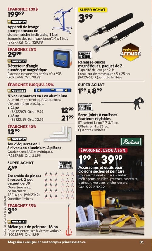 Circulaire Princess Auto - Page 85
