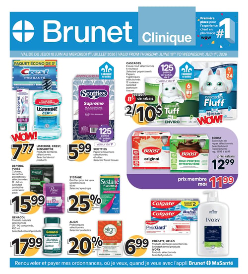 Circulaire Brunet - Clinique - Page 1