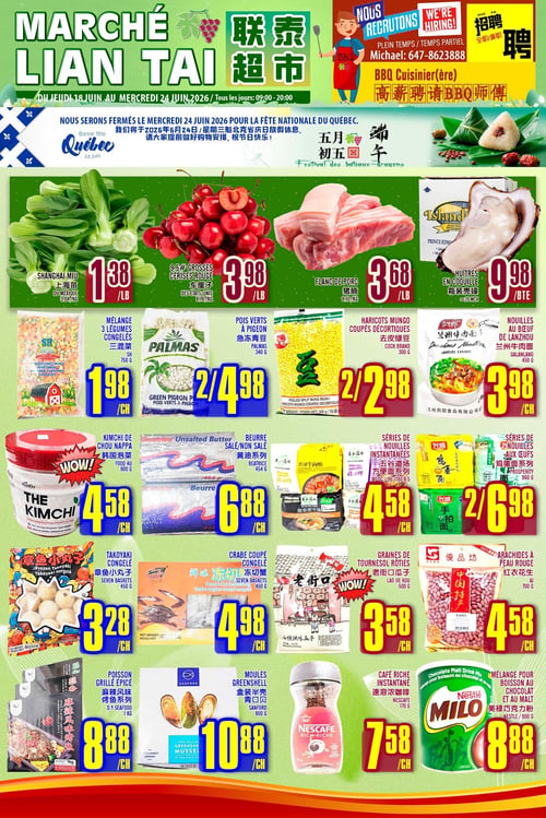 Circulaire Marché LianTai - Page 1