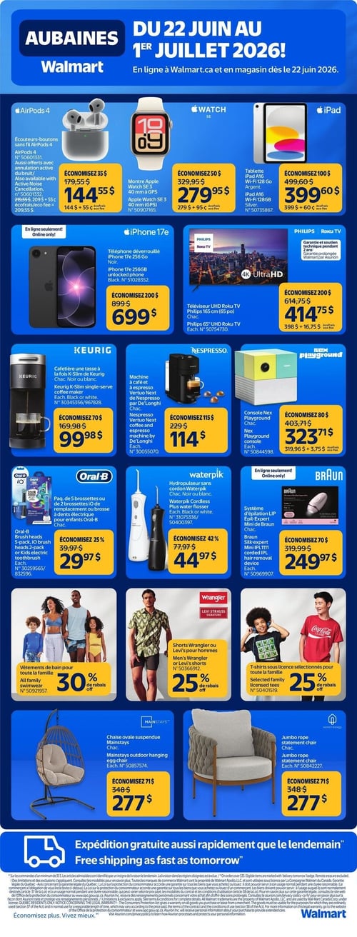 Circulaire Walmart - Aubaines - Page 1