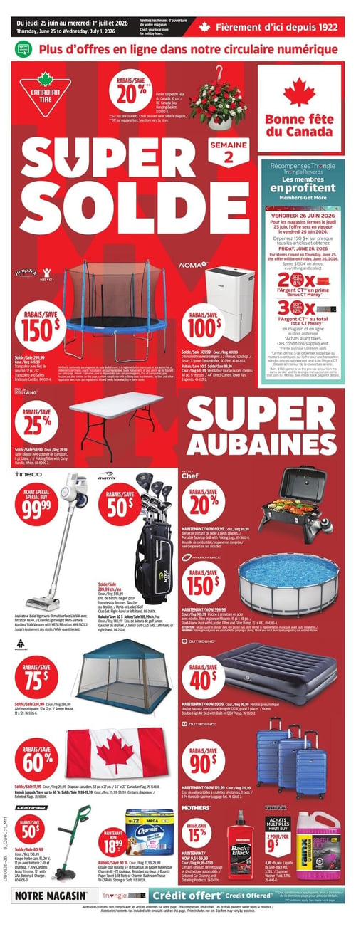 Circulaire Canadian Tire - Page 1