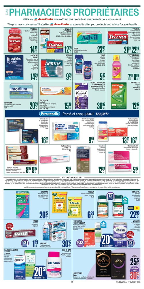 Circulaire Jean Coutu - Santé Beauté - Page 3