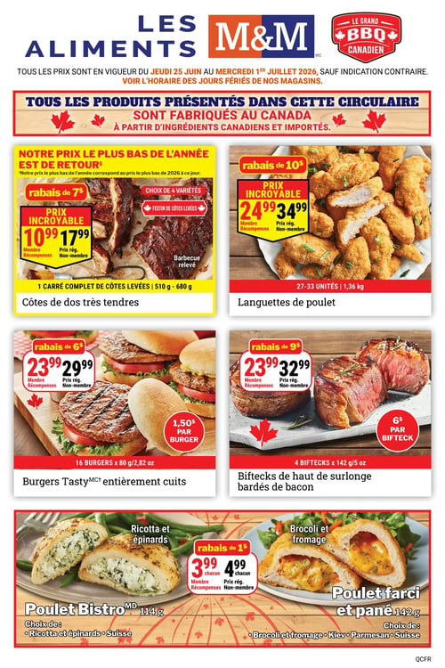 Circulaire Les Aliments M&M - Page 1