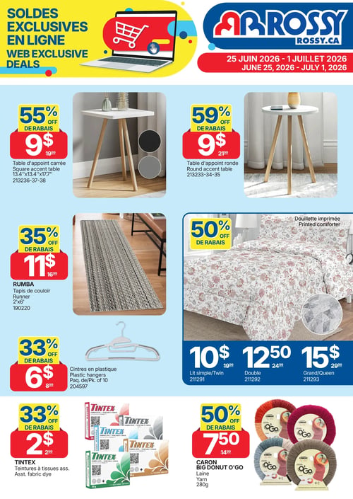 Circulaire Rossy - Soldes exclusives en ligne - Page 1