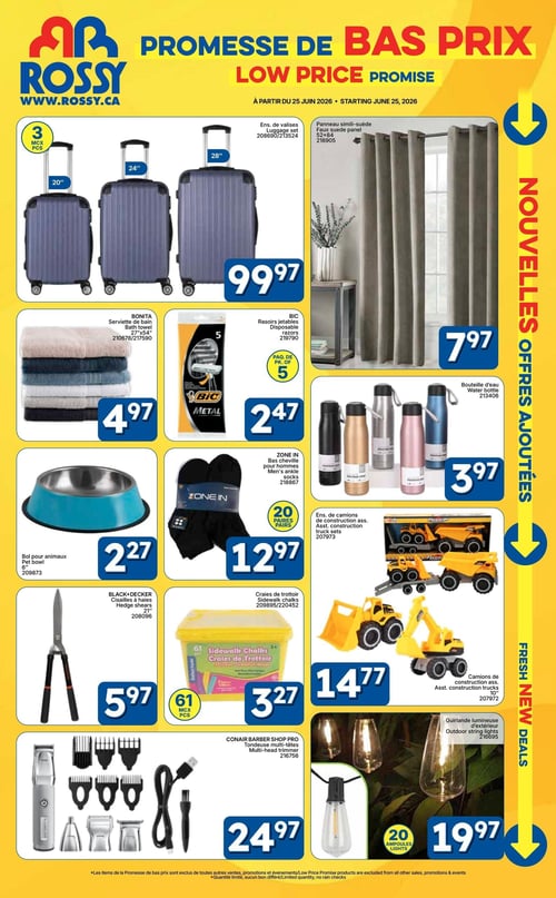 Circulaire Rossy - Promesse de bas prix - Page 1