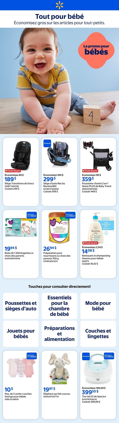 Circulaire Walmart - Tout pour Bébé - Page 1