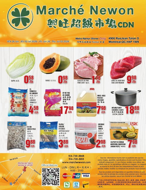 Circulaire Marché Newon Jean Talon - Page 1