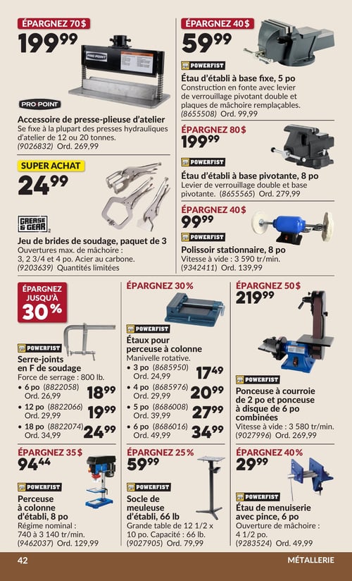 Circulaire Princess Auto - Page 47
