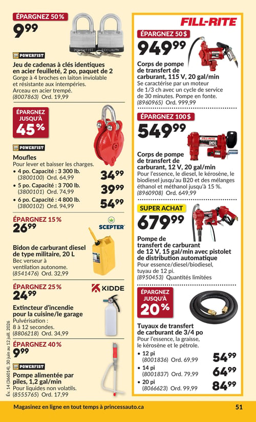 Circulaire Princess Auto - Page 56