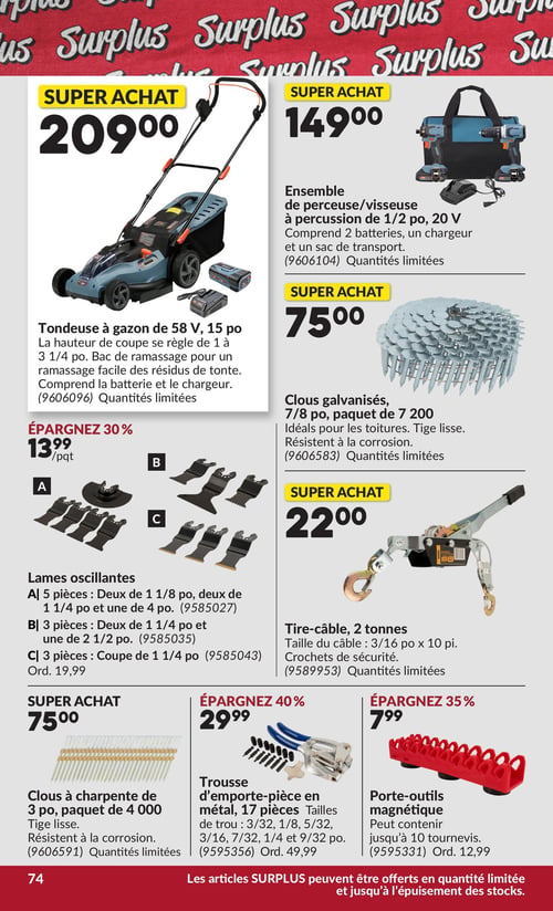 Circulaire Princess Auto - Page 79