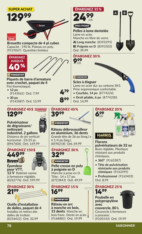 Circulaire Princess Auto - Page 83