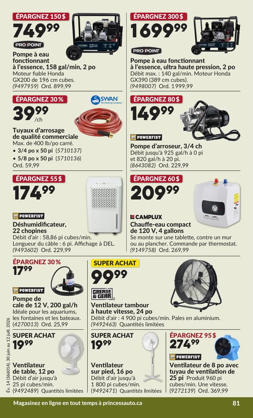 Circulaire Princess Auto - Page 86