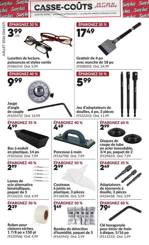 Circulaire Princess Auto - Casse-Coûts - Page 13
