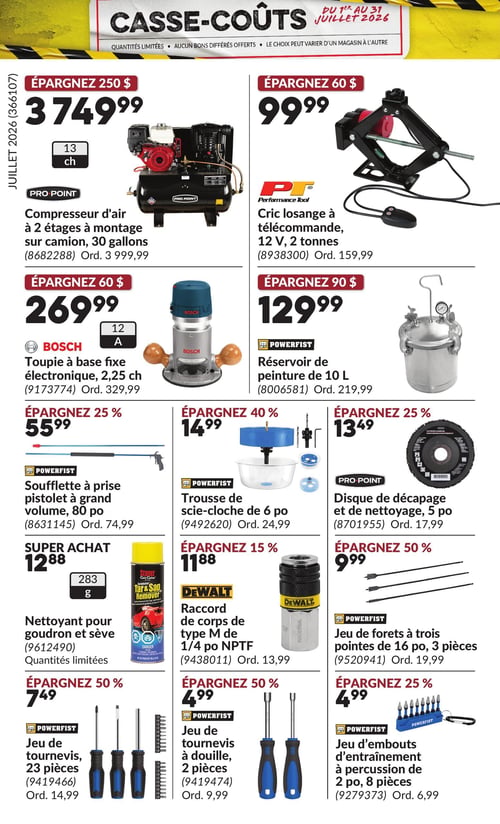 Circulaire Princess Auto - Casse-Coûts - Page 21