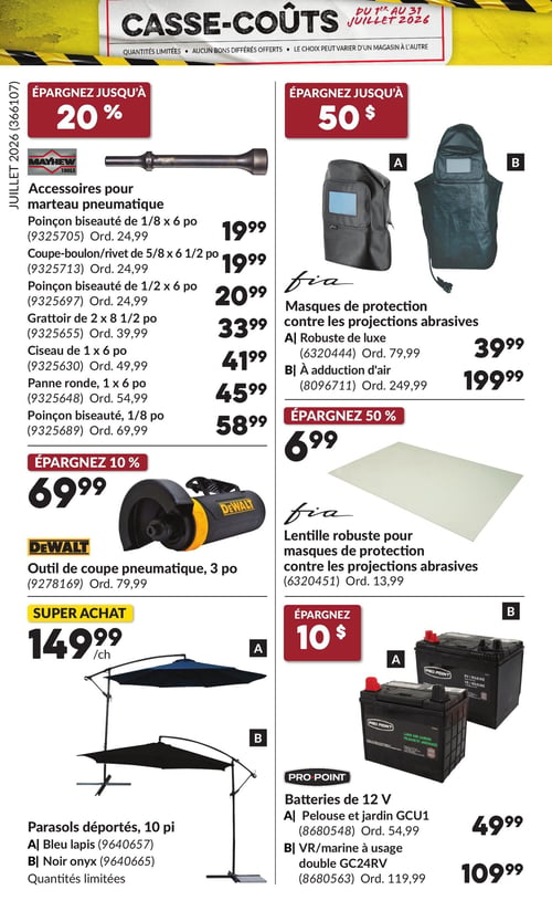 Circulaire Princess Auto - Casse-Coûts - Page 22