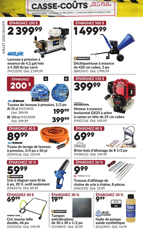 Circulaire Princess Auto - Casse-Coûts - Page 28