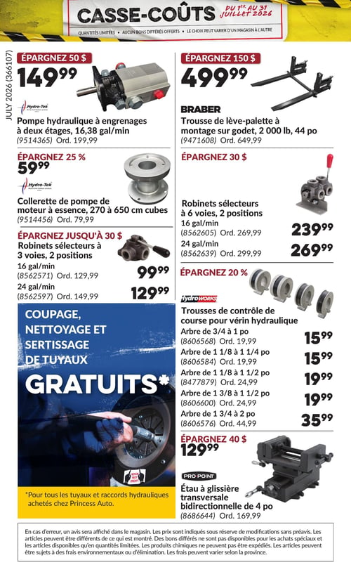 Circulaire Princess Auto - Casse-Coûts - Page 29