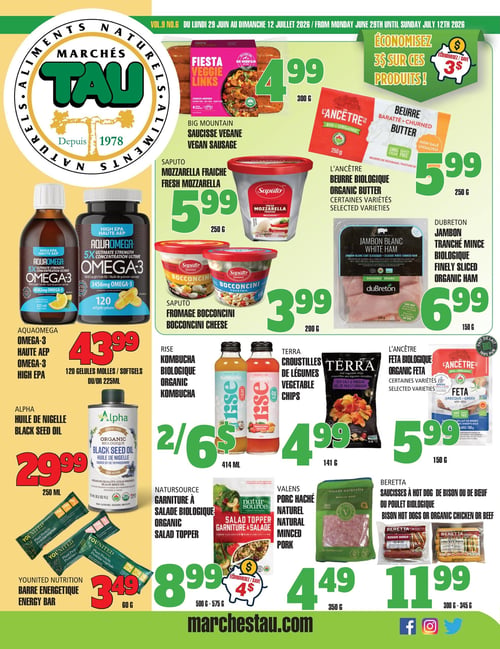 Circulaire TAU Marché d'alimentation Naturelle - Page 1