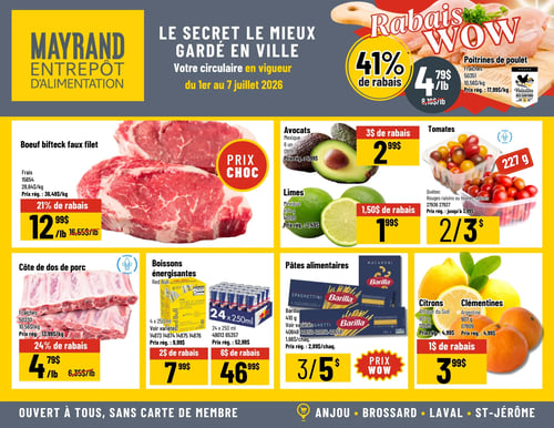 Circulaire Mayrand Entrepôt D'alimentation - Page 1